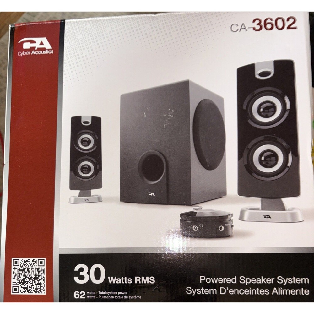 Cyber Acoustics CA-3602 62W Desktop Computer Speaker